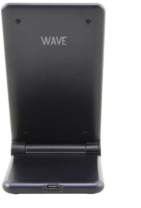 Wave Qi βάση γραφείου με ασύρματη φόρτιση 15W, μαύρο