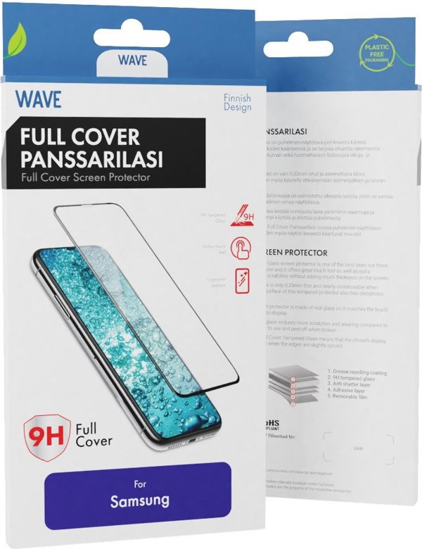 Πλήρης Κάλυψη Tempered Glass Wave, Samsung Galaxy A14 / A14 5G, μαύρο πλαίσιο