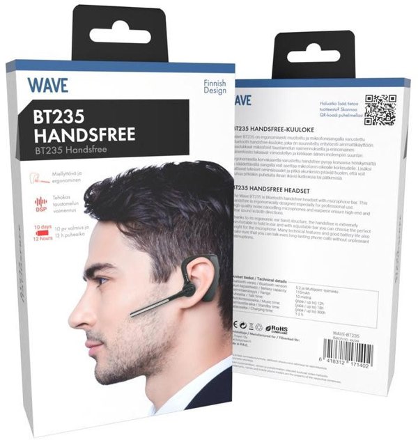 Ακουστικό Bluetooth Wave BT235