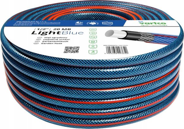 Λάστιχο κήπου Vartco Light Blue 1/2" 30m