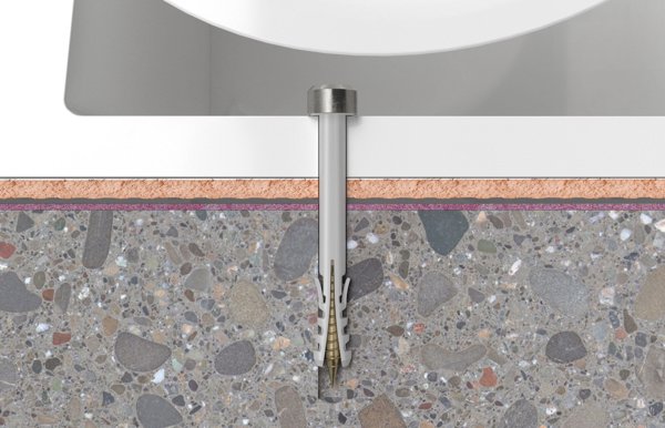 Στερέωση WC S 8 x 80 mm, 2 τεμ.