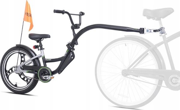 WeeRide Kazam Link Pro Ποδήλατο Προσάρτησης (Tag-Along) Αλουμινίου, Μαύρο