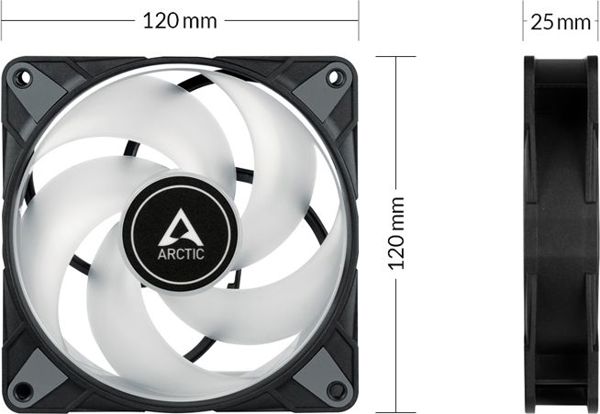 Ανεμιστήρας Arctic P12 PWM PST A-RGB 0dB (ACFAN00231A)