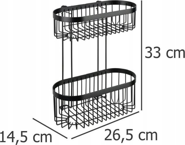 Wenko Κρεμαστό ράφι μπάνιου Classic-Plus, 2 επίπεδα, Wenko