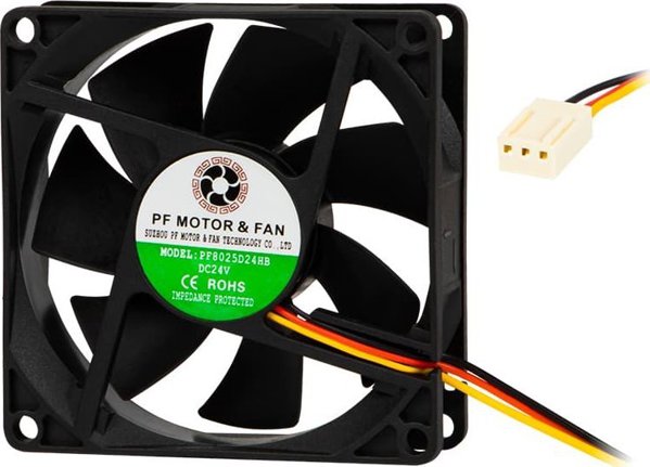 Ανεμιστήρας Blow 80x25mm 24V με ρουλεμάν