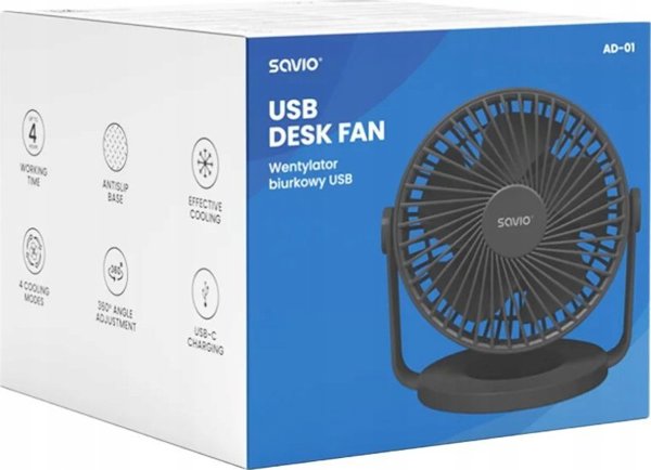 USB ανεμιστήρας Savio SAVIO AD-01 USB επιτραπέζιος ανεμιστήρας