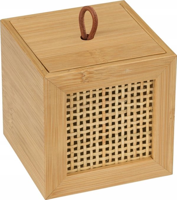 Πολυχρηστικό δοχείο ALLEGRE BAMBOO, 9 x 9 x 9 cm, Wenko