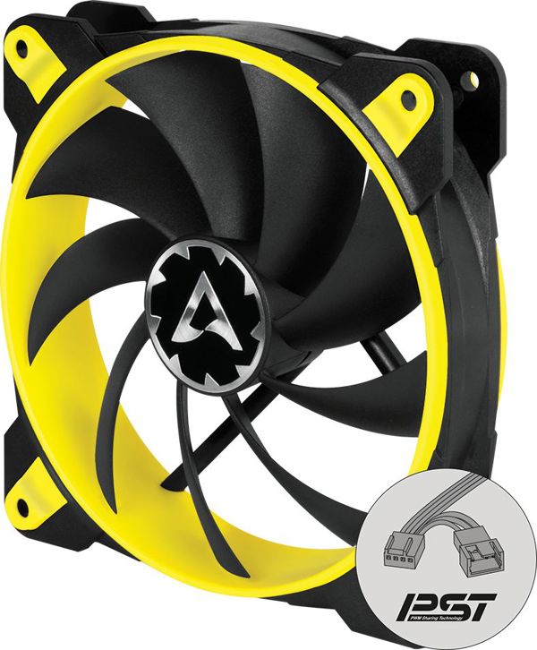 Arctic BioniX P120 Ανεμιστήρας PC 120mm για Υψηλή Στατική Πίεση - Κίτρινο