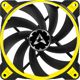 Arctic BioniX P120 Ανεμιστήρας PC 120mm για Υψηλή Στατική Πίεση - Κίτρινο