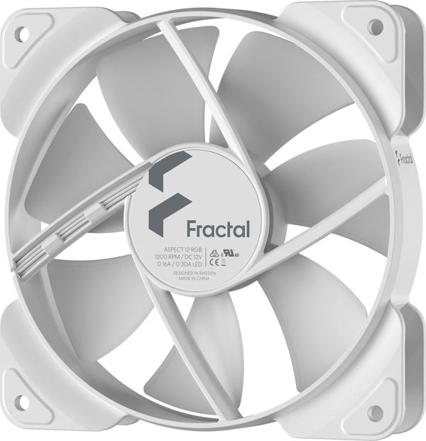 Ανεμιστήρας Fractal Design Aspect 12 RGB Λευκός (FD-F-AS1-1208)