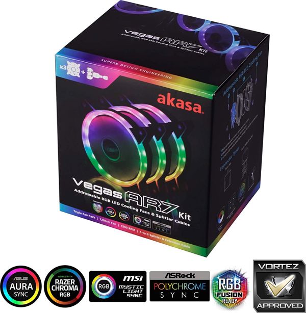 Σετ ανεμιστήρων Akasa VEGAS AR7 3-pack (AK-FN107)