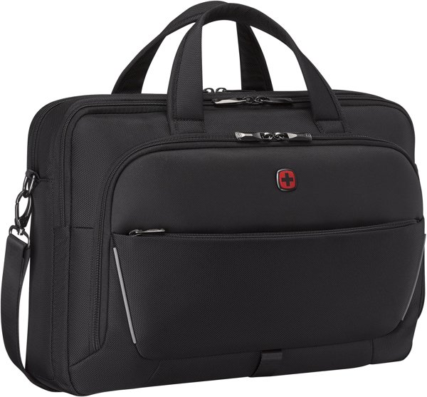 WENGER Meteor Χαρτοφύλακας 40,64εκ 16Ίντσες - 43,18εκ 17Ίντσες Χαρτοφύλακας για Laptop με Θήκη για Tablet Μαύρο