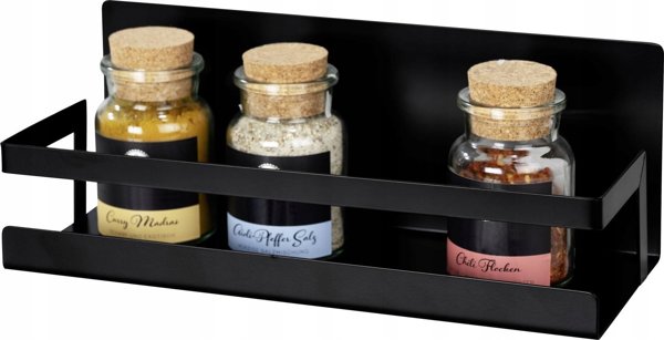 Μαγνητικό Ράφι Wenko IMA 30 x 12 cm Μαύρο