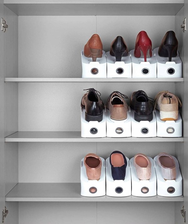Wenko Organizer για παπούτσια λευκό, σετ 4 οργανωτών, WENKO