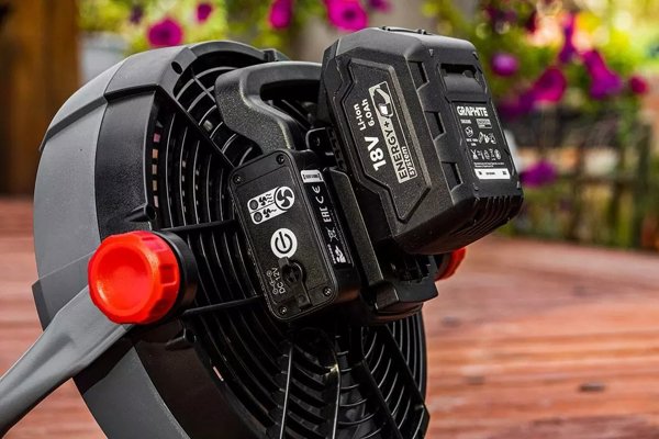 Ανεμιστήρας Μπαταρίας Graphite Energy+ 58G080, Συμβατός με Μπαταρίες Energy+, Λειτουργία με Ρεύμα ή Μπαταρία