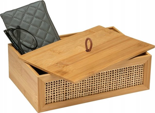 Δοχείο καλλυντικών ALLEGRE BAMBOO, 22 x 7 x 15 cm, Wenko