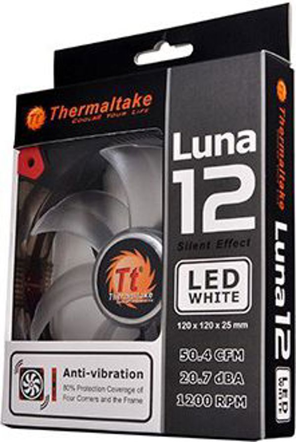 Ανεμιστήρας Thermaltake Luna 12 LED White (CL-F018-PL12WT-A)