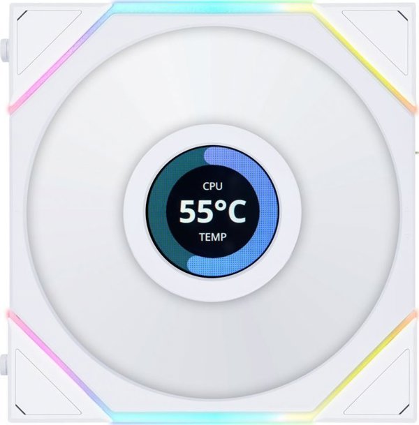 Ανεμιστήρας Lian Li Uni Fan TL LCD 120 RGB Reverse Blade 3-pack + Hub (12RTLLCD3W)