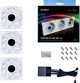 Ανεμιστήρας Lian Li Uni Fan TL LCD 120 RGB Reverse Blade 3-pack + Hub (12RTLLCD3W)