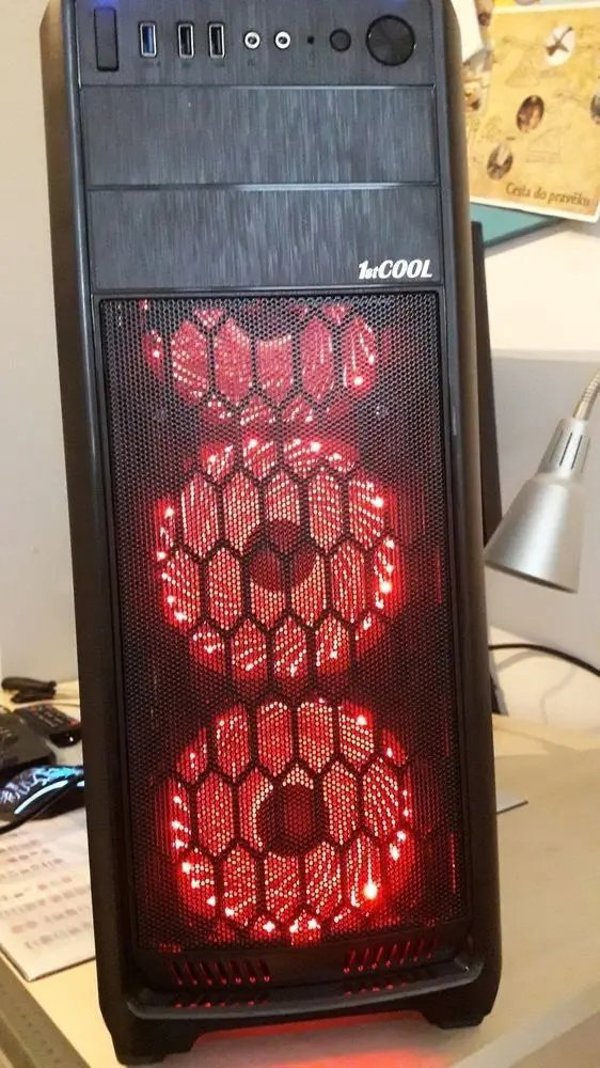 Ανεμιστήρας Evolveo EVOLVEO 12L2RD ανεμιστήρας 120mm, 33 LED, κόκκινο, 3pin