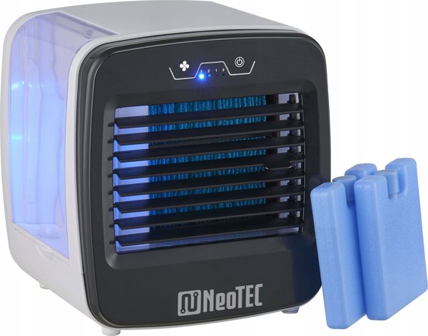 Ανεμιστήρας NeoTec Σετ ανεμιστήρα δαπέδου NeoTEC NTF-161X και κλιματιστικό πάγου NeoTEC OneCool NTC-OC1, δύο δοχεία, μαύρο
