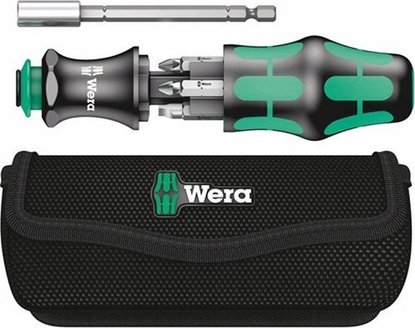 Wera Kraftform Kompakt 28 Κατσαβίδι με 7 Μύτες, Τηλεσκοπικό Στέλεχος Μπαγιονέτ, Μαγνητική Υποδοχή 1/4"