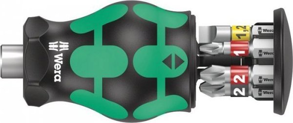 Wera Κατσαβίδι Kraftform Kompakt Stubby με 6 Μύτες και Μαγνητικό Στήριγμα 1/4"