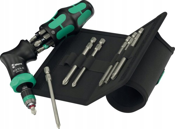 Wera Kraftform Kompakt Pistol RA-R 2, Κατσαβίδι με Καστάνια, Σετ 13 Τεμαχίων