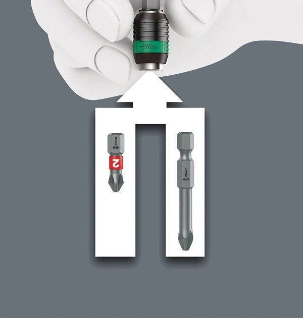 Wera Kraftform Kompakt Pistol RA-R 2, Κατσαβίδι με Καστάνια, Σετ 13 Τεμαχίων