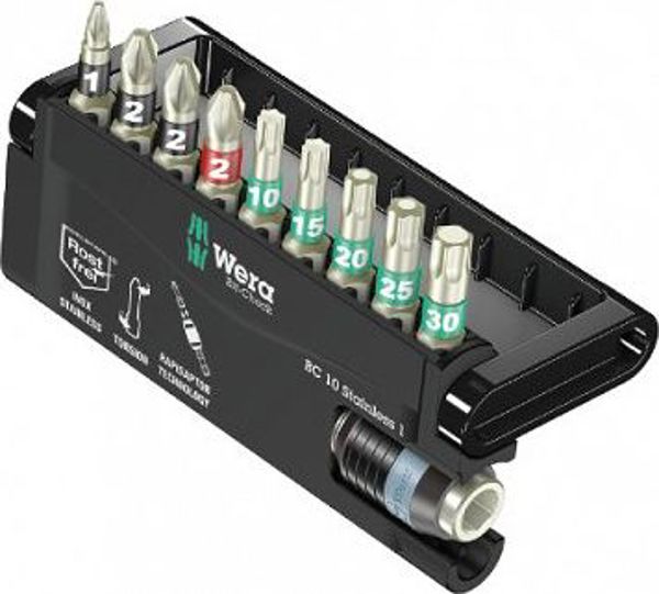 Wera bit set PH/PZ/TX Bit-Check 10 Stainless 1 (5071110001)