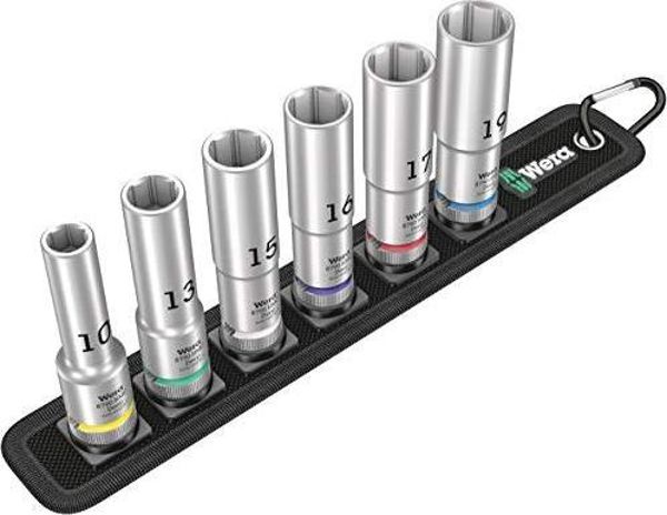 Wera Belt C Deep 1 Σετ Καρυδάκια 1/2" με Ζώνη Μεταφοράς