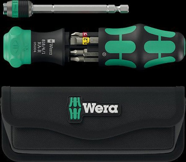 Wera Kraftform Kompakt 26 RA-R Κατσαβίδι Καστάνιας με Θήκη Μεταφοράς