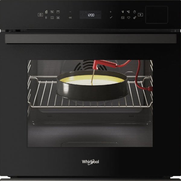 Whirlpool 73 L pirolitiska tirisana melna - Iebuvejama elektriska cepeskrasns WOI6A8FPT1SBA (8003437836398)