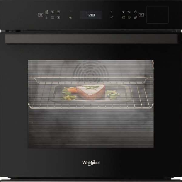 Whirlpool 73 L pirolitiska tirisana melna - Iebuvejama elektriska cepeskrasns WOI6A8FPT1SBA (8003437836398)