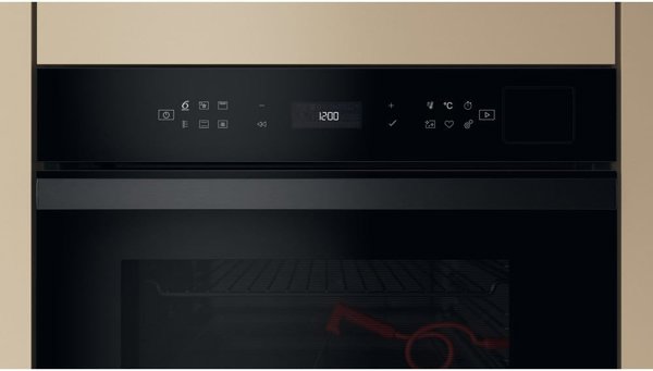 Whirlpool 73 L pirolitiska tirisana melna - Iebuvejama elektriska cepeskrasns WOI6A8FPT1SBA (8003437836398)