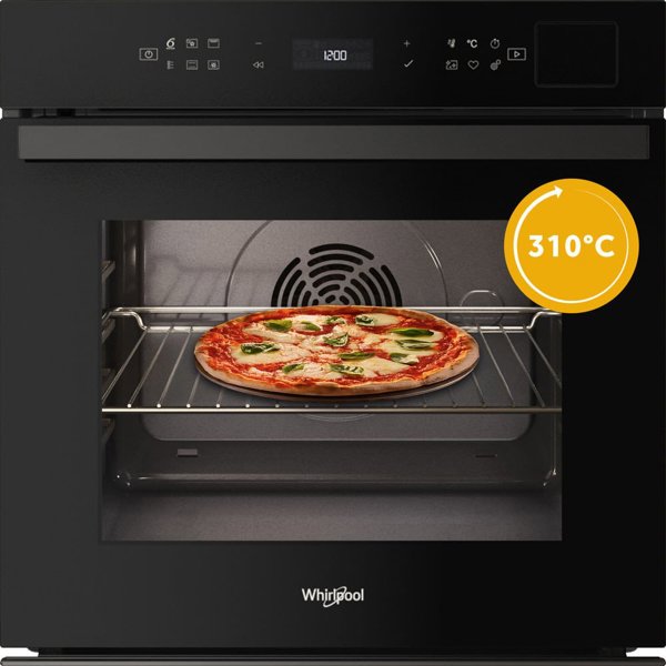 Whirlpool 73 L pirolitiska tirisana melna - Iebuvejama elektriska cepeskrasns WOI6A8FPT1SBA (8003437836398)