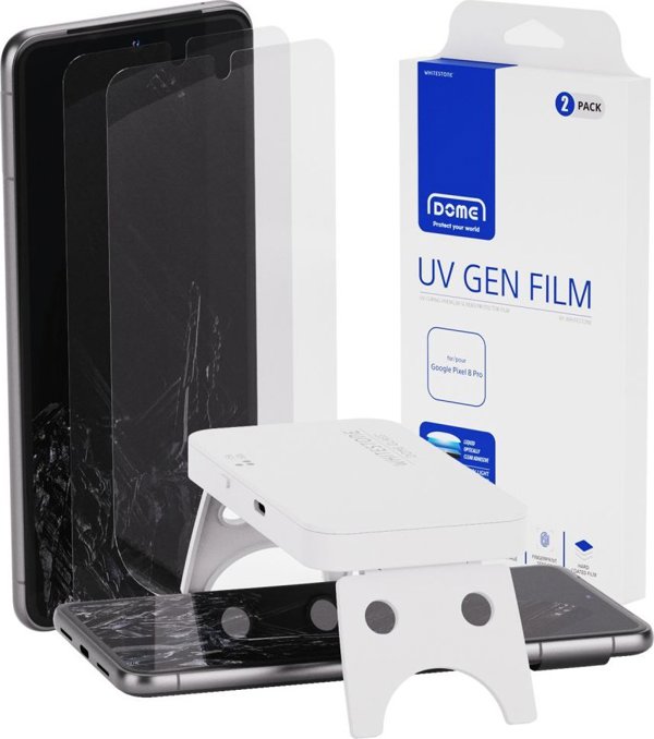 WHITESTONE DOME Προστατευτική μεμβράνη Whitestone Dome UV Gen Film Google Pixel 8 Pro Διαφανής [2 PACK]
