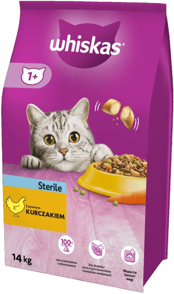 Whiskas Στειρωμένο κοτόπουλο 14kg