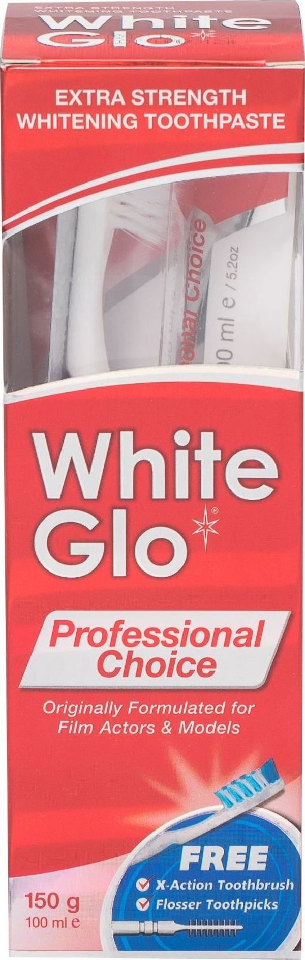 White Glo Οδοντόκρεμα Professional Choice 100 ml + οδοντόβουρτσα