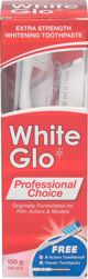White Glo Οδοντόκρεμα Professional Choice 100 ml + οδοντόβουρτσα