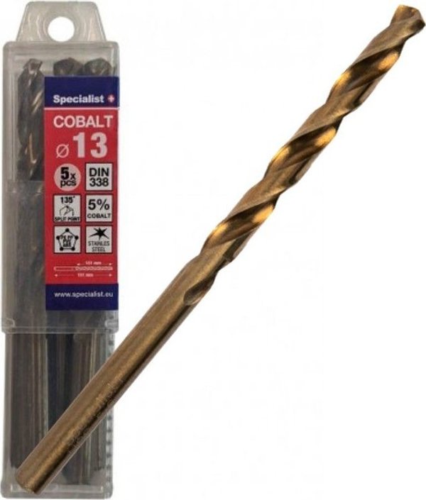 Τρυπάνι Specialist+ Specialist+ Κοβάλτιο μεταλλικό διάμ. 13 mm 5τμχ