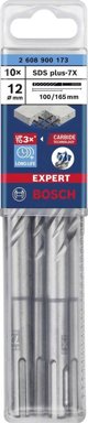 Τρυπάνι Bosch BOSCH SDS plus-7X 12x100x165mm 10τεμ - 2608900173 EXPERT RANGE