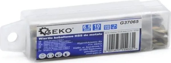 Τρυπάνι Geko Κοβαλτιούχο τρυπάνι HSS για μέταλλο 3,5 mm (10/1890)