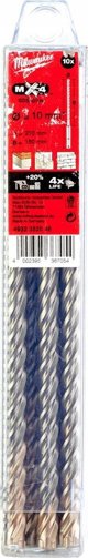 Τρυπάνι Milwaukee Drill SDS Plus MX4 10x215/150mm, (4 σκληρές πλάκες), Milwaukee (10PCS)