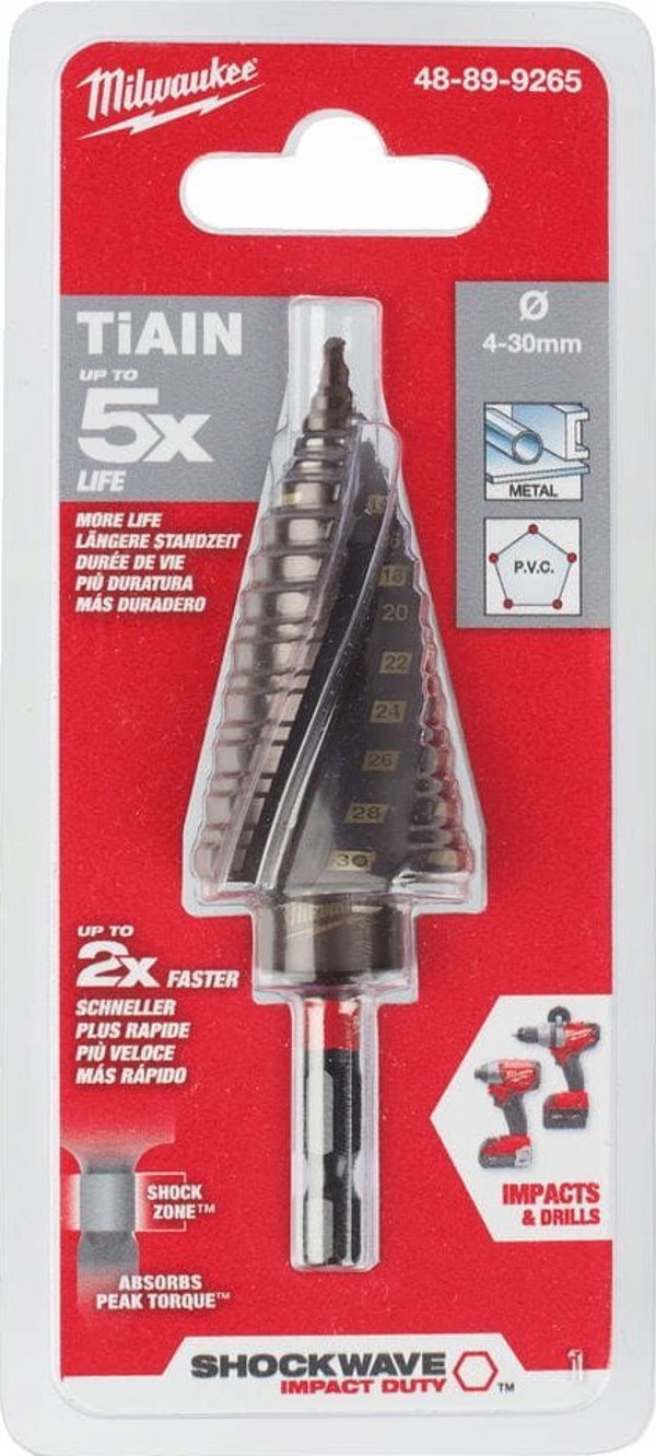 Τρυπάνι Step drill MILWAUKEE SHW 4-30mm