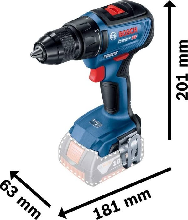 Δραπανοκατσάβιδο Bosch GSB 18V-50 18 V 2 x μπαταρία 2 / 5 Ah (06019H5103)