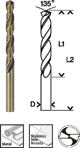 Τρυπάνι Bosch Bosch Metal twist drill HSS-Co, DIN 338, 9.5mm (5 τεμάχια, μήκος εργασίας 81mm)