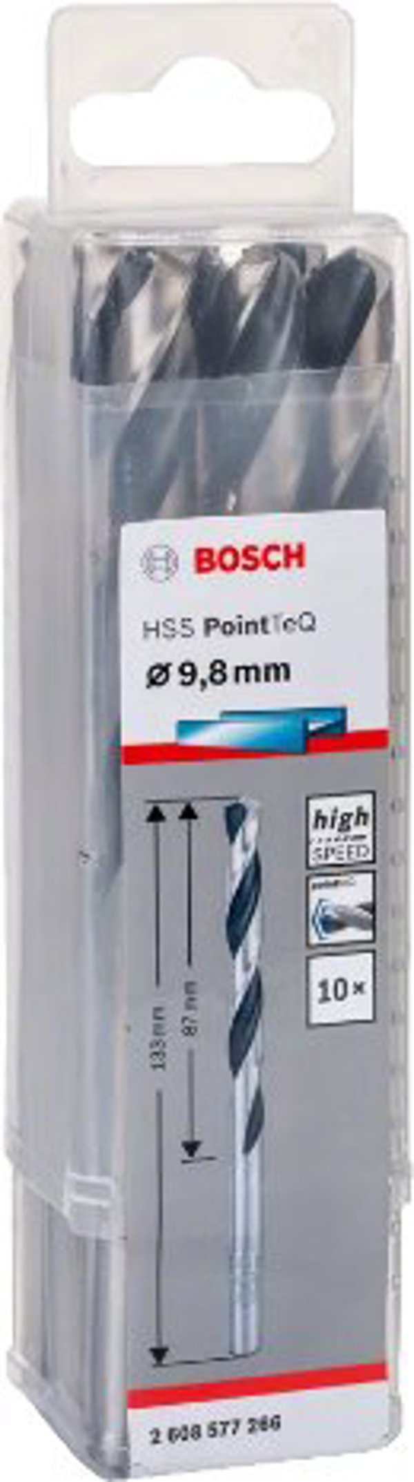 WIERT. HSS POINTTEQ  9.8MM 10PC