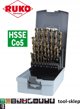 Σετ μεταλλικών τρυπανιών 25 τεμαχίων Sourcing RUKO HSS-G Co5