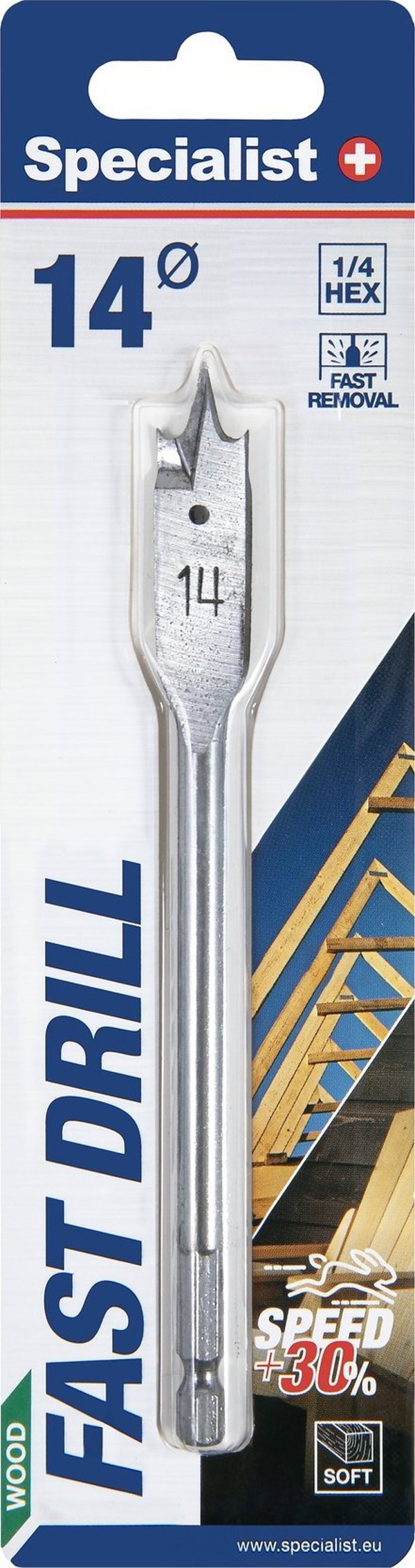 Τρυπάνι Specialist+ SPECIALIST+ φτερωτό τρυπάνι, 14 mm